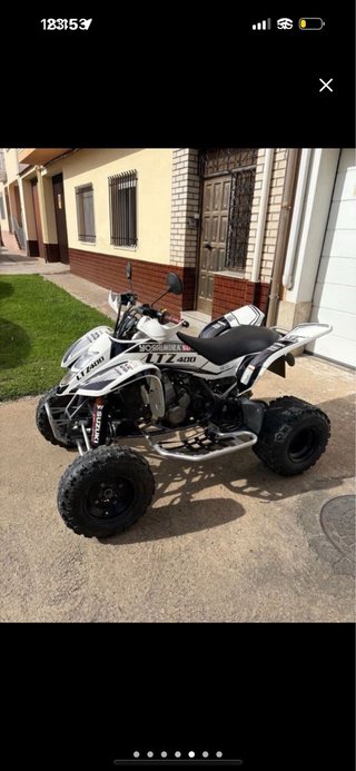 Quad Suzuki LT-Z400 Blanco y Negro