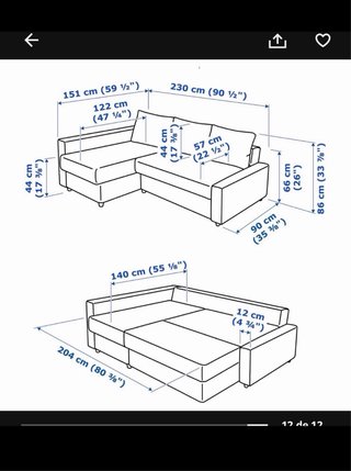 Sofá Cama IKEA Friheten Beige BARCELONA 08002