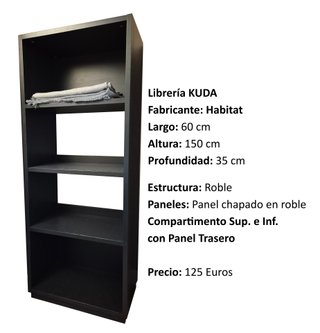 Librería KUDA 60x150x35 cm