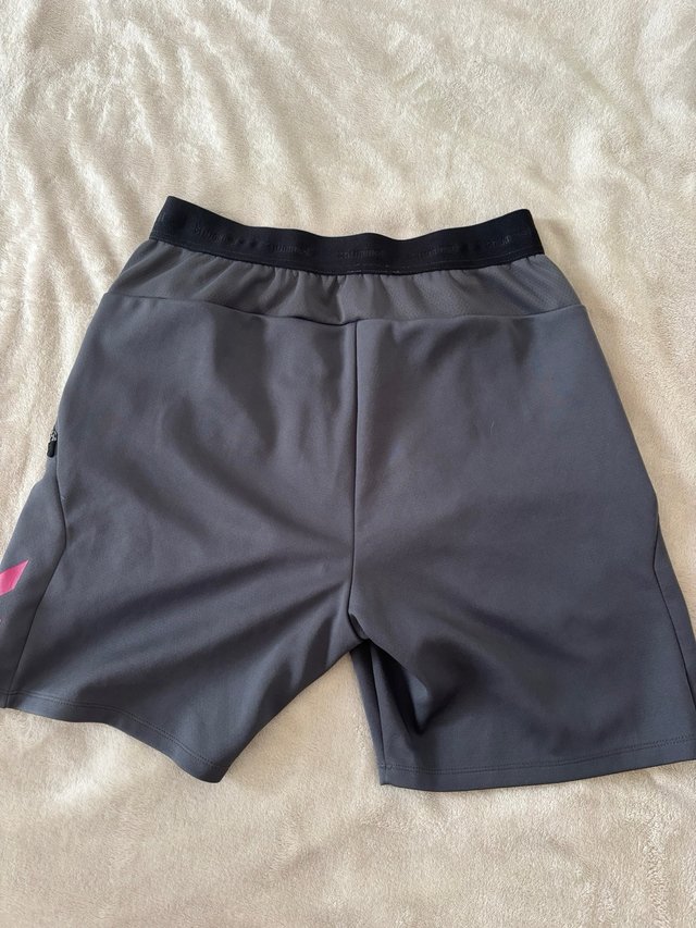 Shorts Tenerife Hummel cinza rosa