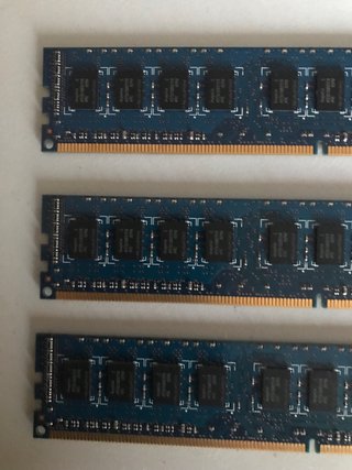 3 modulos 2GB 2Rx8 PC3 10600 9 10 E0 memoria ram