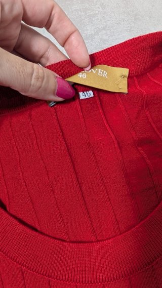 Jersey Naulover cuello redondo Rojo 46