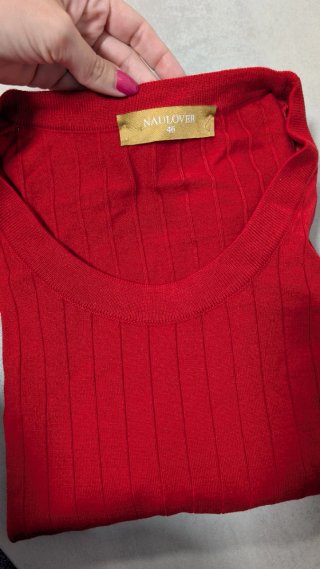 Jersey Naulover cuello redondo Rojo 46