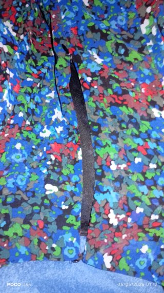 Vestido corto manga larga estampado
