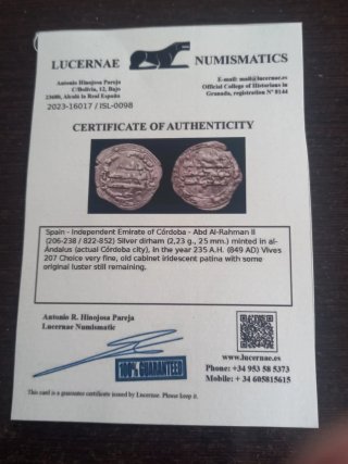 Dirham plata Emirato Córdoba 235 H