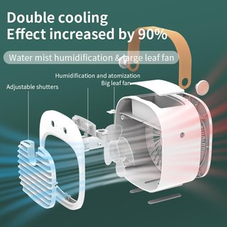 SIN ABRIR 2 en 1 Mini Ventilador y Humidificador