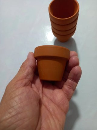 10 Mini macetas de terracota