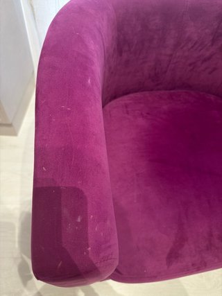 Butaca Morada Terciopelo