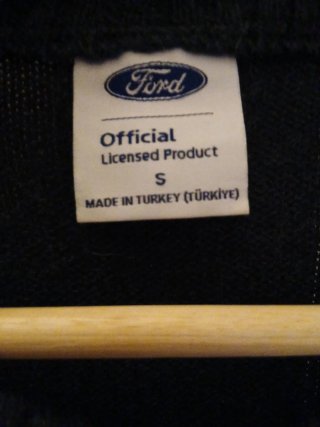 Sudadera Ford Negra y Blanca
