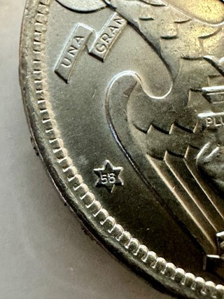 Moneda 50 Pesetas 1957 Estrella 58 (Proof)