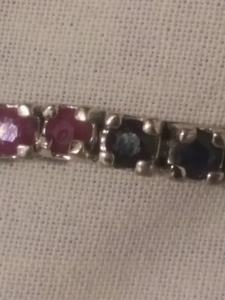 Pulsera Rubíes, Zafiros y Esmeraldas Naturales