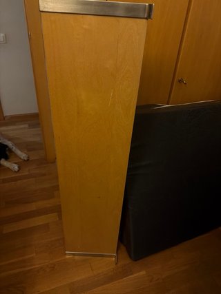 Dos Estantería de madera y metal