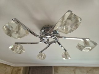 Lámpara Plafón Techo 6 Luces Alpha