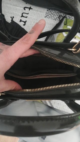 Bolso Bimba y Lola Caqui y Blanco