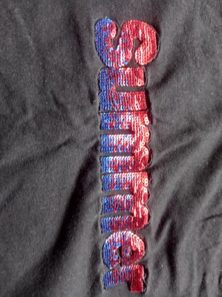 Camiseta negra Summer multicolor