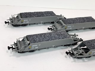 Escala N 4 vagones tolva de balasto SBB Hobbytrain