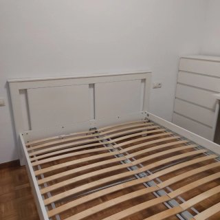 ESTE FIN DE SEMANA Cama Matrimonio Blanca y somier