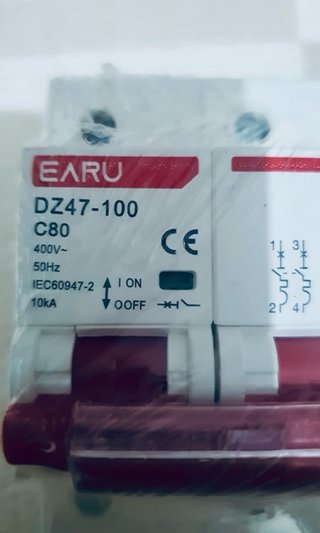 EARU DZ47-100 C80 Interruptor Automático
