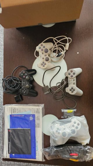 Pack 4 Mandos  mas PlayStation 2 Silver