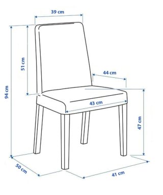 Juego 2 Sillas Comedor Blancas