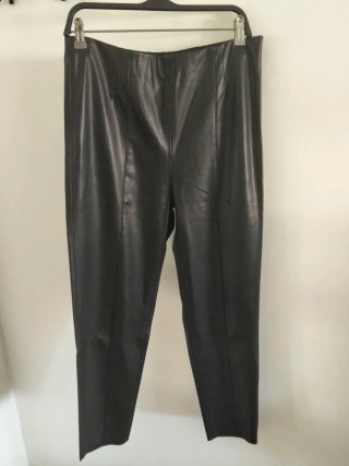 Leggings efecto piel Zara negros