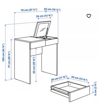 Tocador con espejo y luces LED