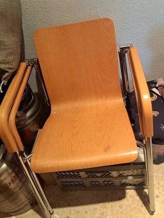 2 Sillas Madera y Metal