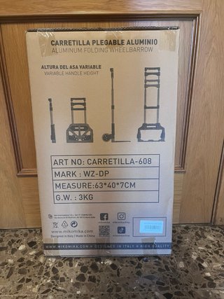 ¡PROMO HOY! Carretilla de mano plegable Precintada