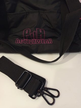 Bolsa Deporte PdH Activewear Negra/Fucsia