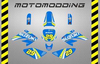 Kit adhesivos imr corse crf70 Suzuki motogp