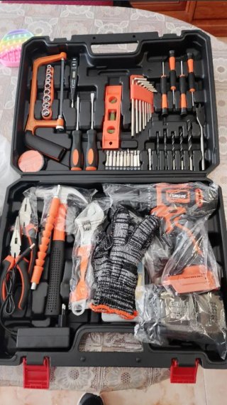 Taladro percutor a batería con maletín