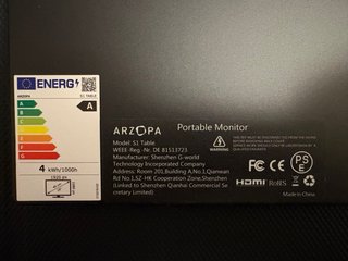 Arzopa S1 Monitor Portátil