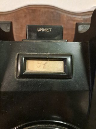 Telefono URMET Vintage Nero Legno
