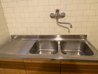 Lavello cucina doppio in acciaio inox