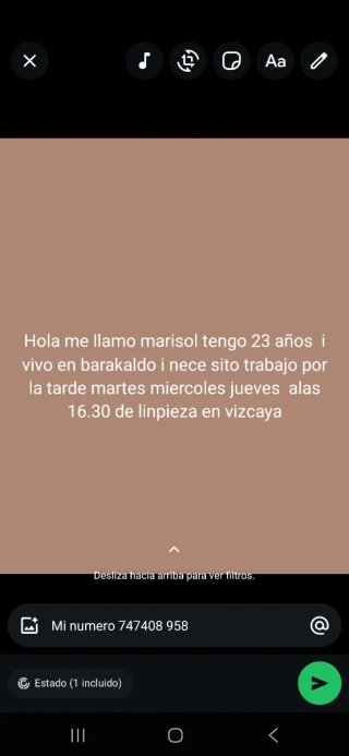BuscoTrabajo en bizkaya 747408 958 mi numero