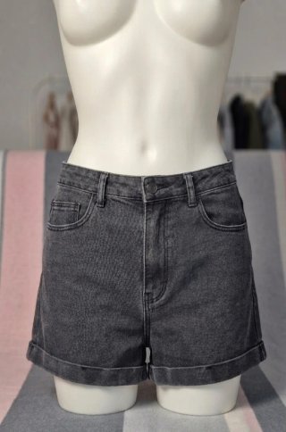 Shorts Tally Weijl tiro alto gris