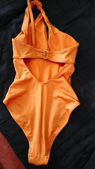 Bañador naranja asimétrico