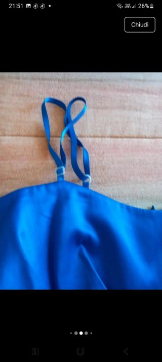 Abito elegante Rinascimento blu