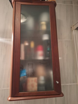 Mueble baño completo con lavabo, mueble aux. Y gri