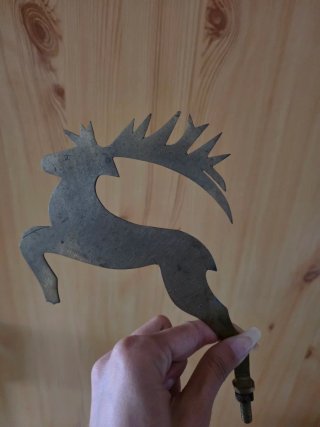 Figura Decorativa Ciervo Bronce