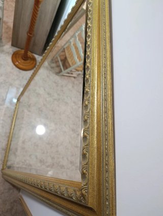 Espejo Grande Antiguo Dorado