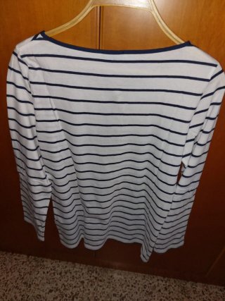 Camiseta Massimo Dutti Rayas Algodón Talla S