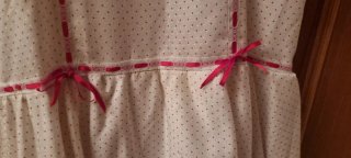 Vestido de chulapa blanco con topos