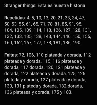 Cartas Stranger Things Panini