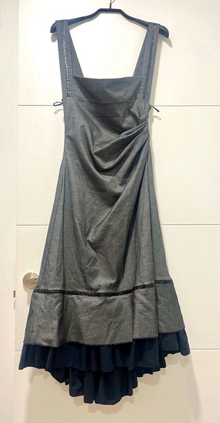 Vestido Mara Margo Negro Gris