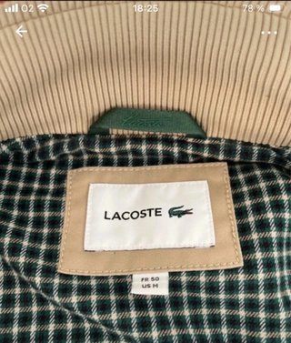 Chaqueta Harrington Lacoste Beige