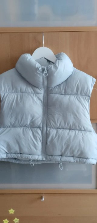 Chaleco acolchado mujer azul