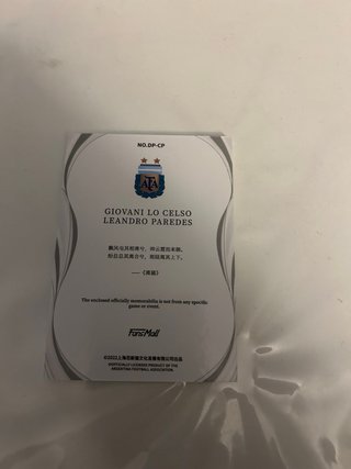 Carta Fútbol Argentina Trios
