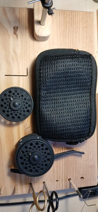 Carrete de pesca mosca automático copia vivarelli