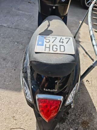 Moto Shamada Beach 125cc Negra/Plata